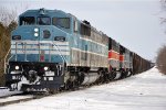 Eastbound manifest (#1) approaches the yard